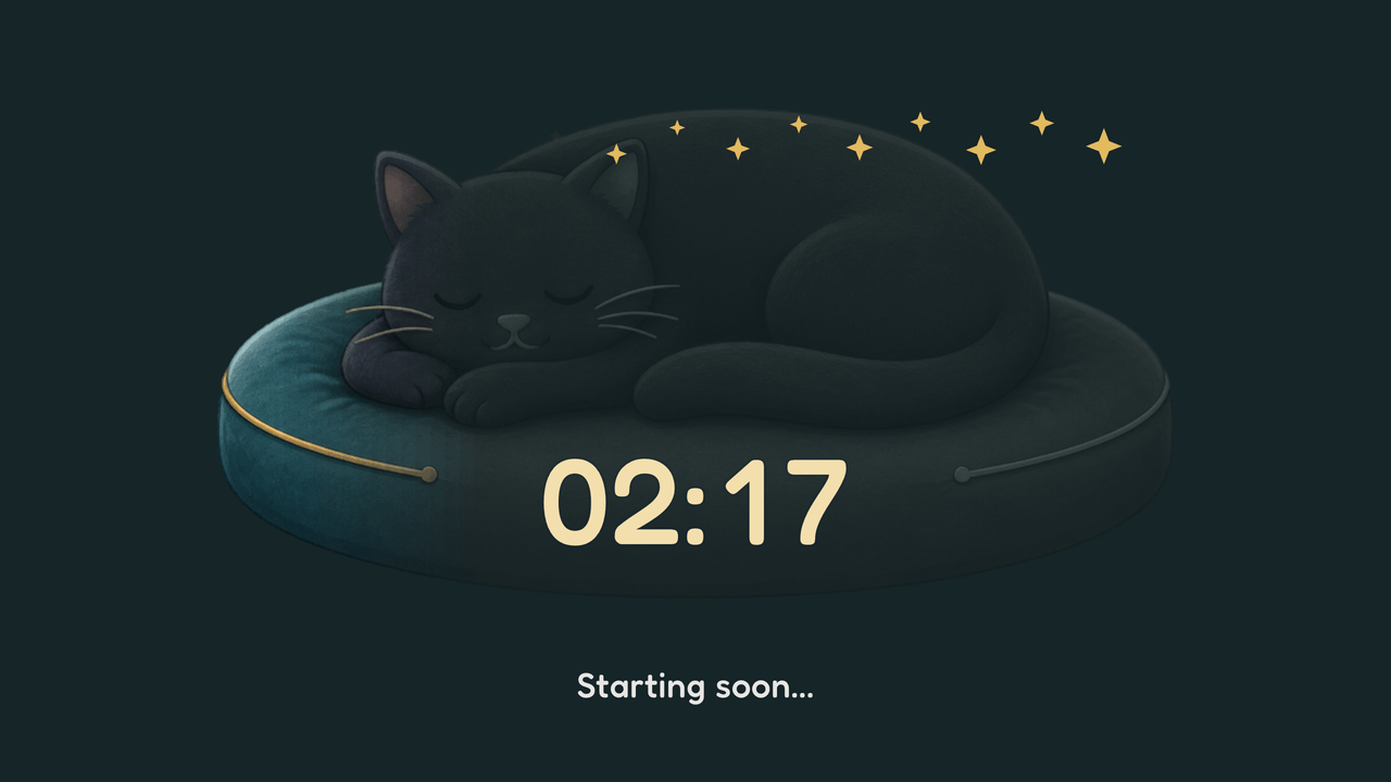Dreamfade Cat: paused. Stopped mid-run at 2:17.