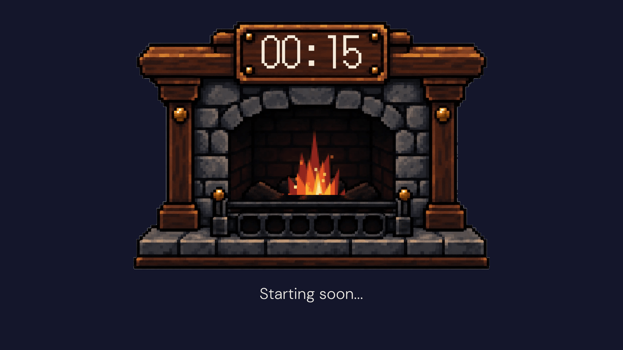 Emberlight Hearth: final minute. 15 seconds left of a 5-minute timer.