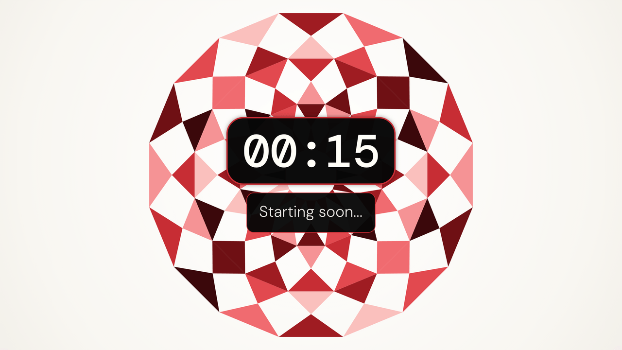 Facet Shift: final minute. 15 seconds left of a 5-minute timer.