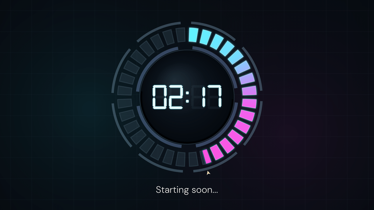 Neon Dial: paused. Stopped mid-run at 2:17.