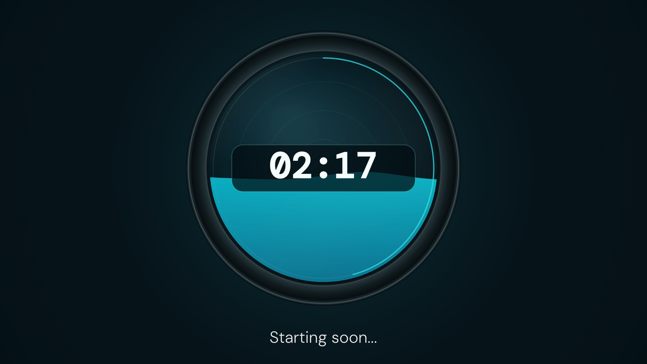Water Gauge: paused. Stopped mid-run at 2:17.
